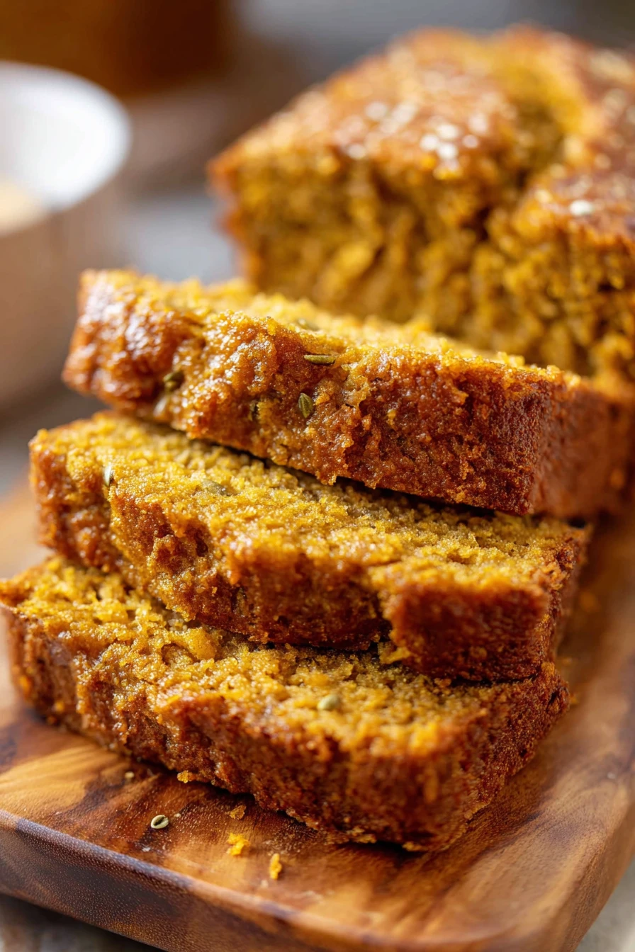 low calorie, pumpkin bread, moist, flavorful, autumn, healthy, delicious