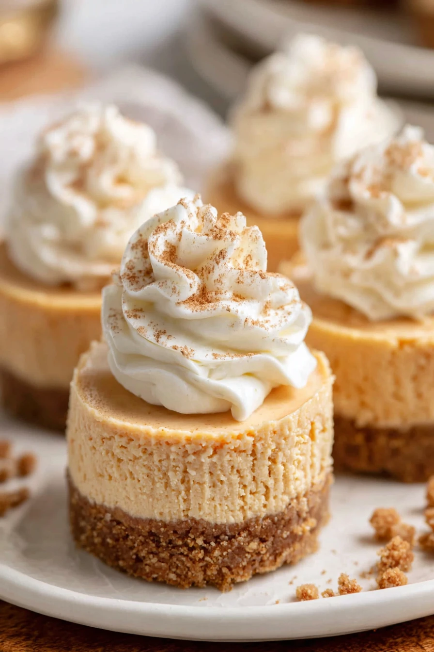 MINI NO BAKE PUMPKIN CHEESECAKES recipe step-by-step guide