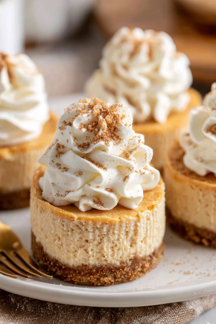 MINI NO BAKE PUMPKIN CHEESECAKES recipe step-by-step guide