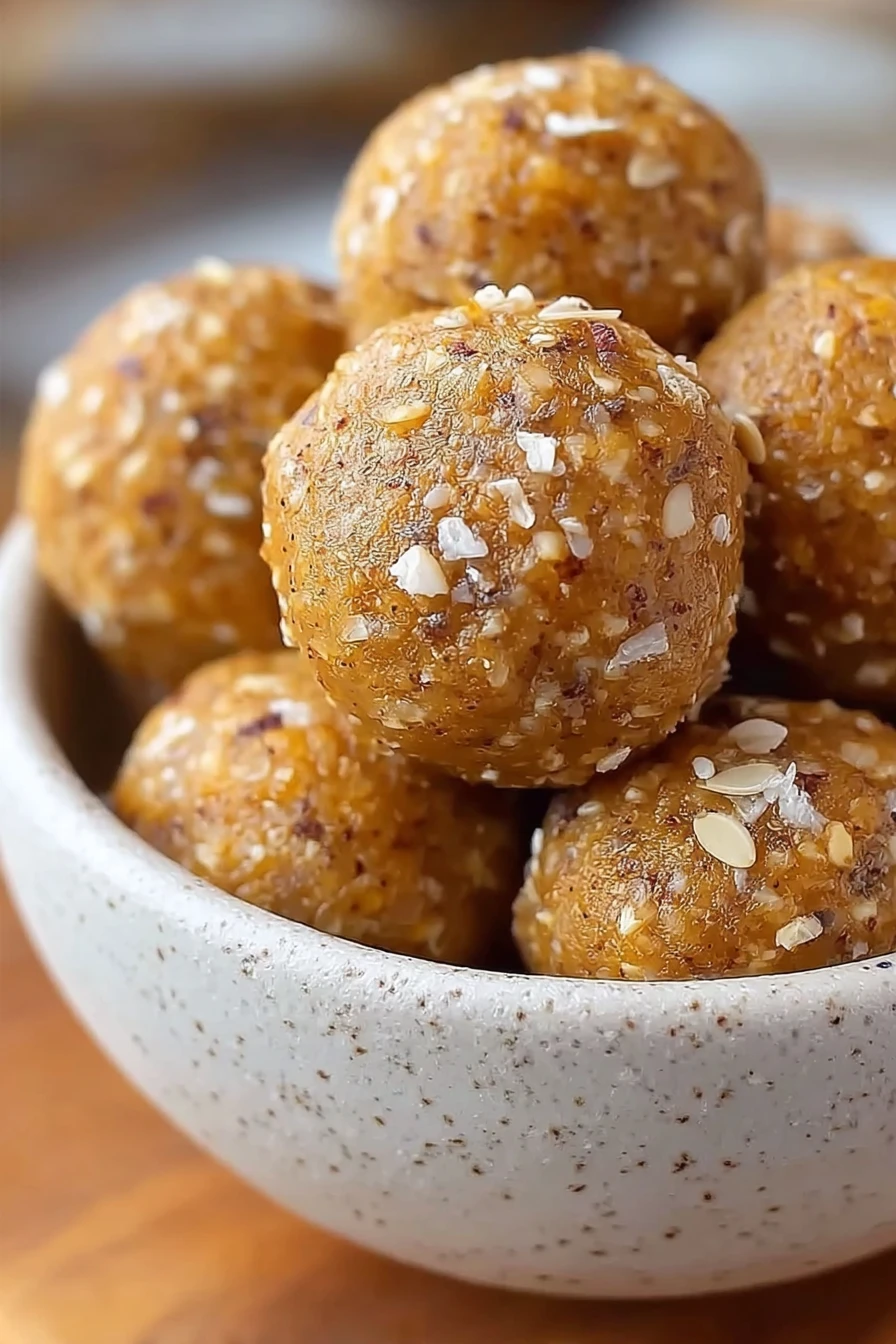 No-Bake Pumpkin Pie Energy Balls No-Bake Pumpkin Pie Energy Balls recipe step-by-step guide