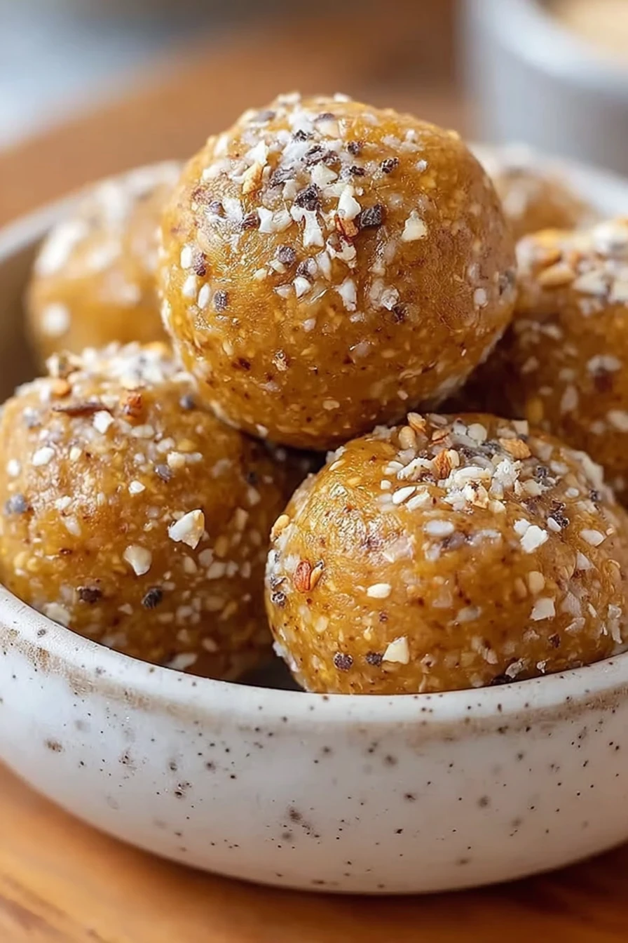 No-Bake Pumpkin Pie Energy Balls No-Bake Pumpkin Pie Energy Balls recipe step-by-step guide