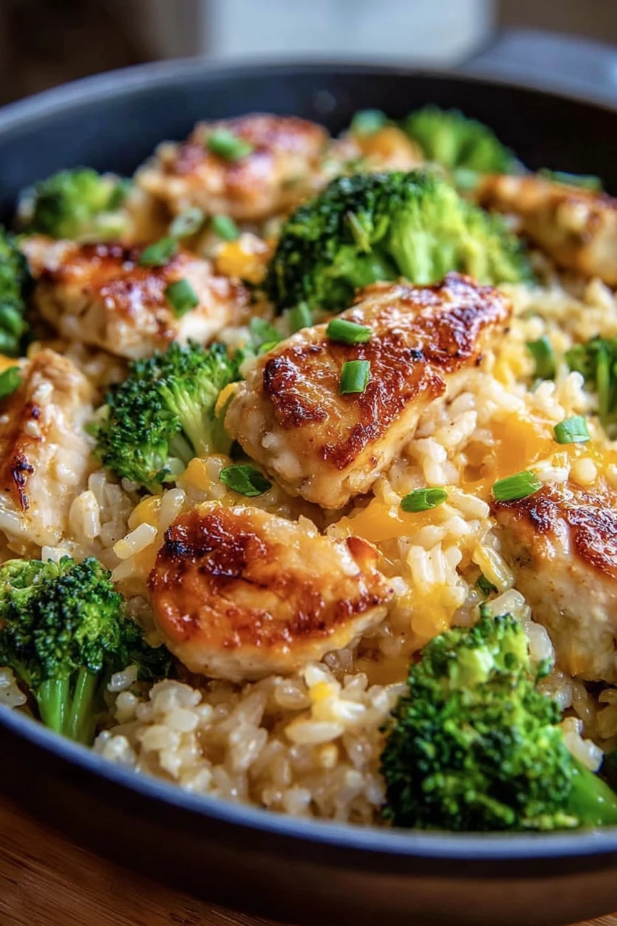 One Pan Chicken Broccoli Rice Casserole recipe step-by-step guide