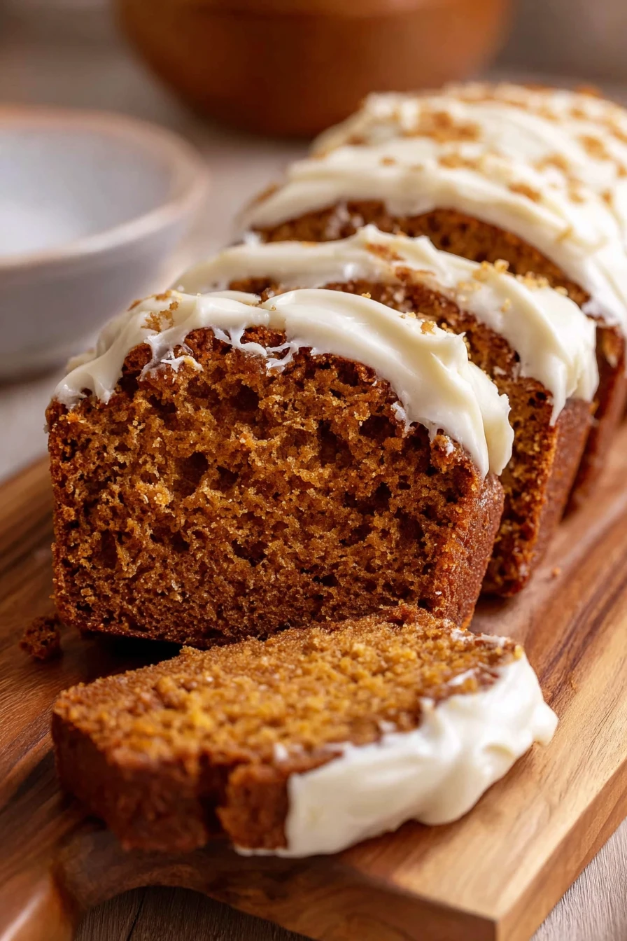Pumpkin Bread with Cream Cheese Frosting Pumpkin Bread with Cream Cheese Frosting recipe step-by-step guide