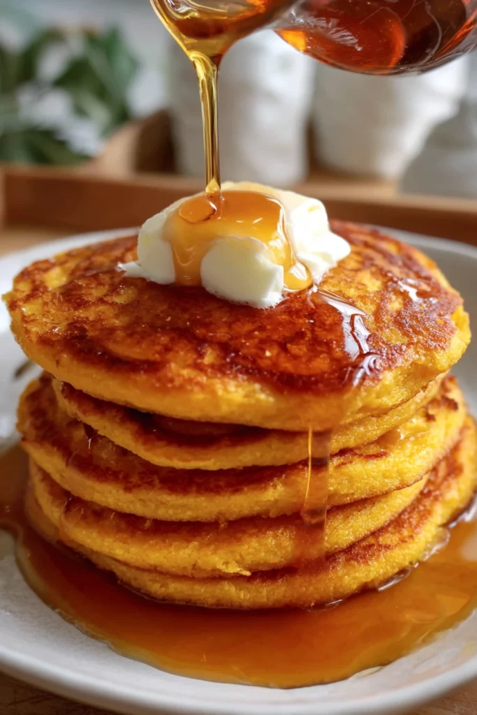 pumpkin pancakes, cottage cheese, fluffy, autumnal, delicious, spiced flavor