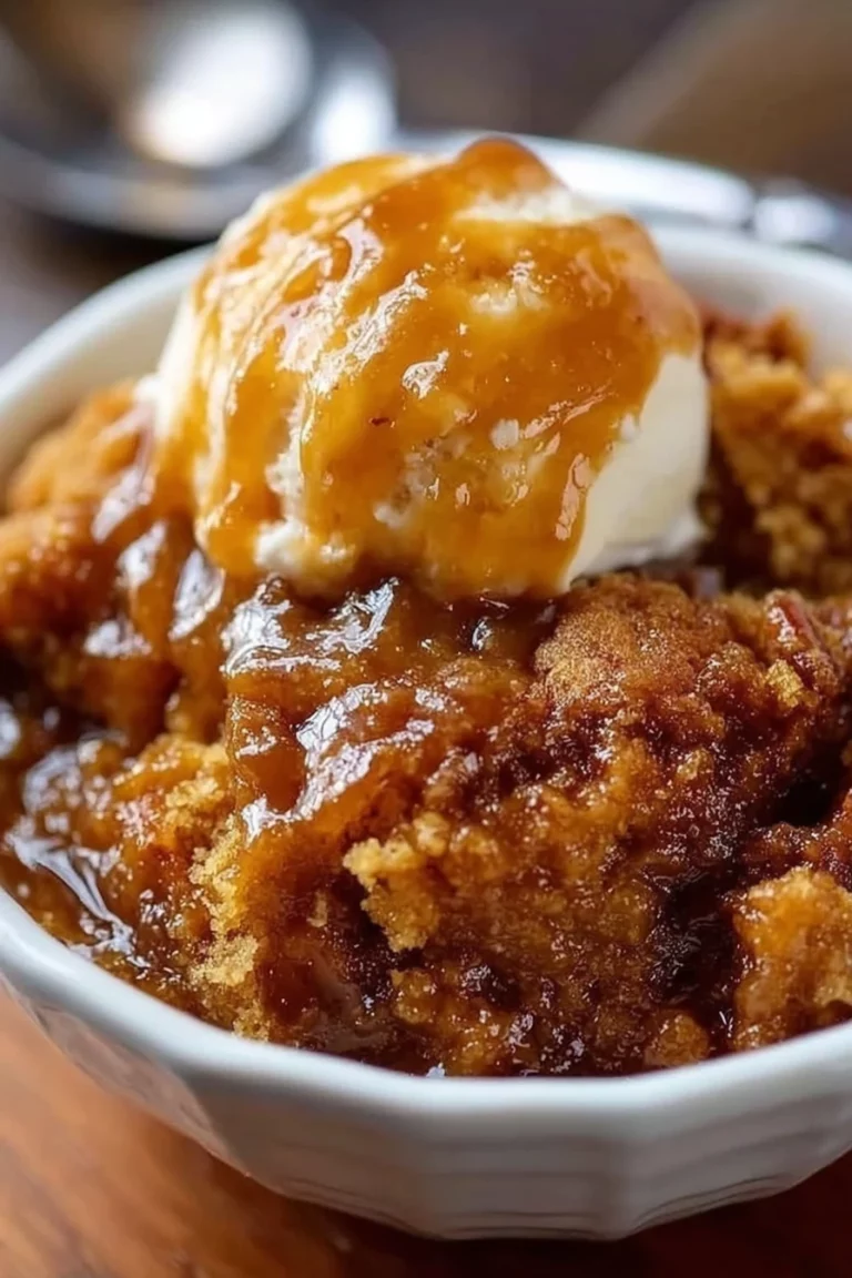 pumpkin pecan cobbler, delicious fall dessert, sweet, crunchy, warm, indulgent flavor