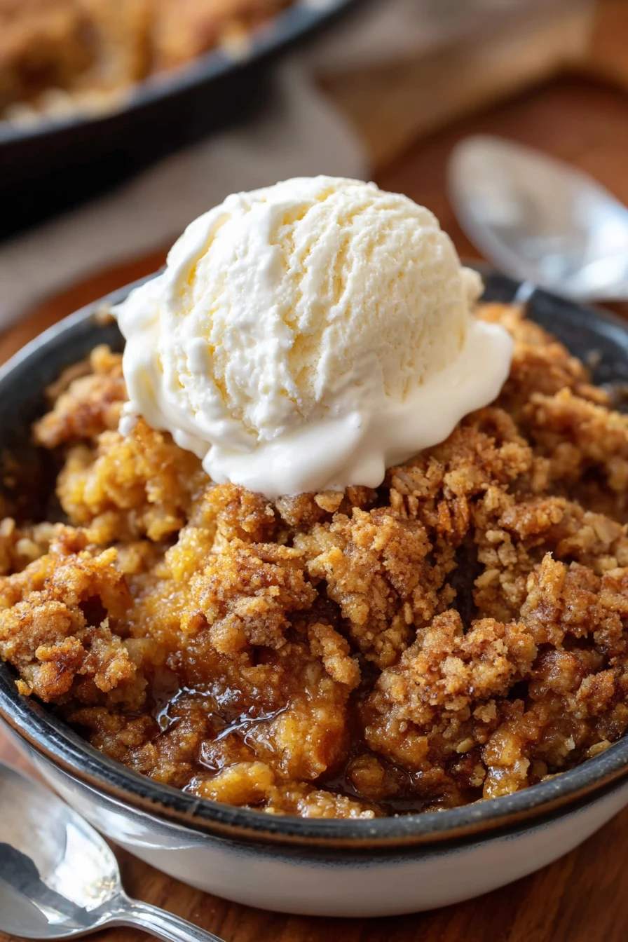 pumpkin pie, crispy topping, autumn dessert, delicious, aromatic spices