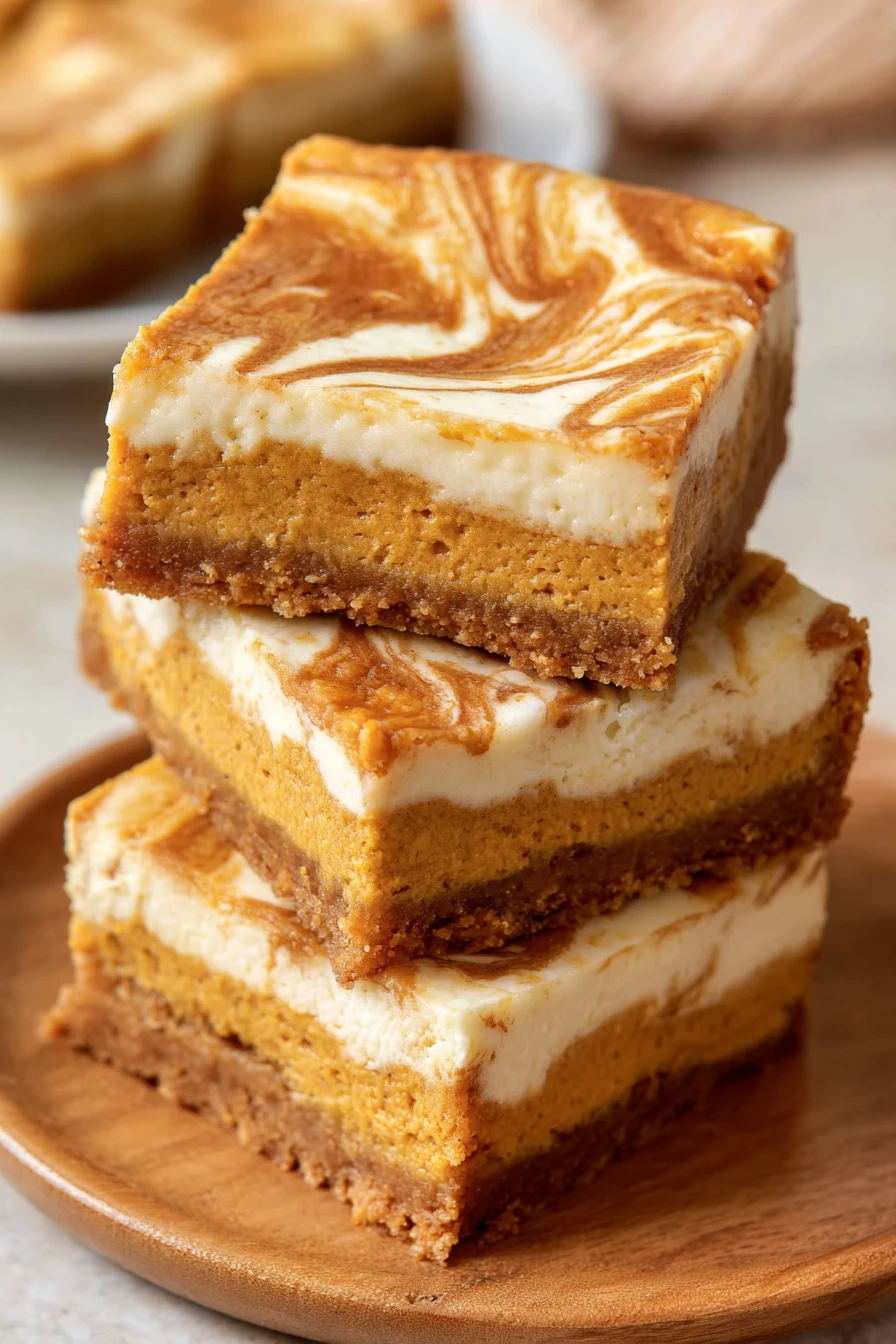 SWIRLED PUMPKIN CHEESECAKE BARS SWIRLED PUMPKIN CHEESECAKE BARS recipe step-by-step guide