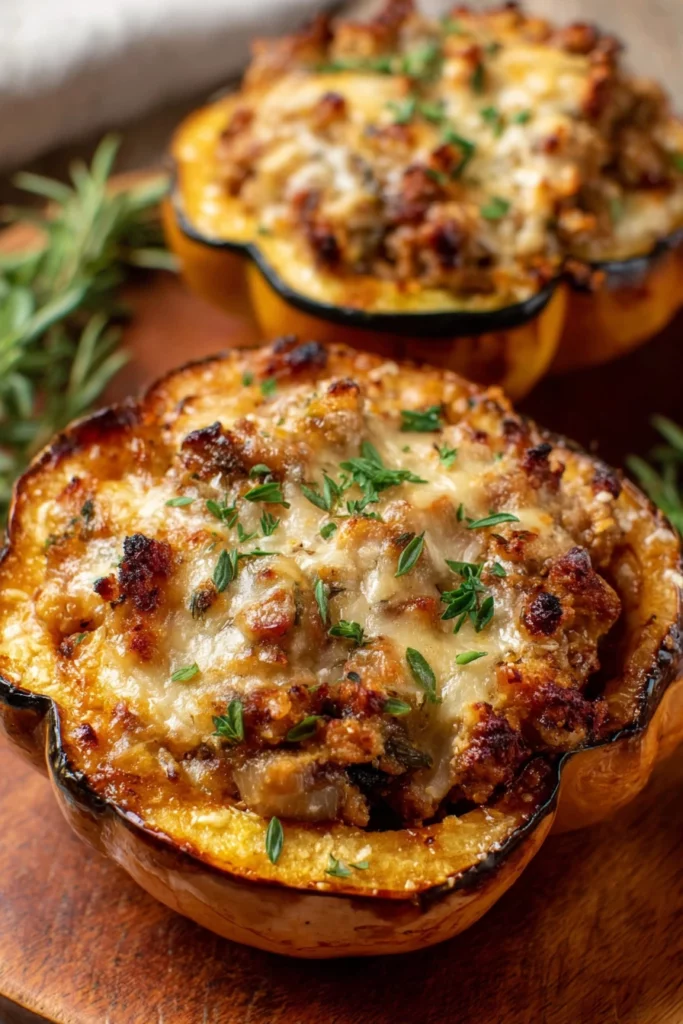 Southwest, stuffed, acorn squash, savory, hearty, flavorful, Tex-Mex-inspired
