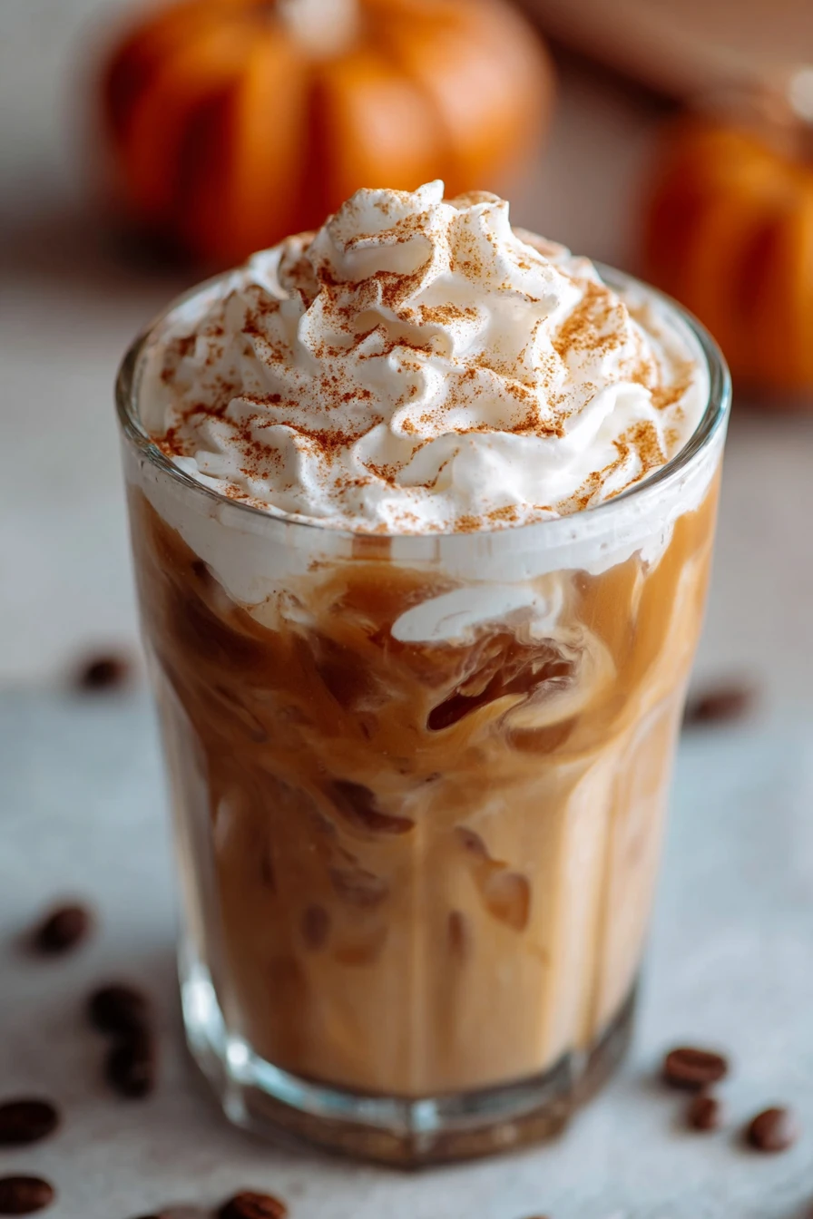 Starbucks, Copycat, Iced, Pumpkin Spice Latte, refreshing, flavorful, autumn-inspired
