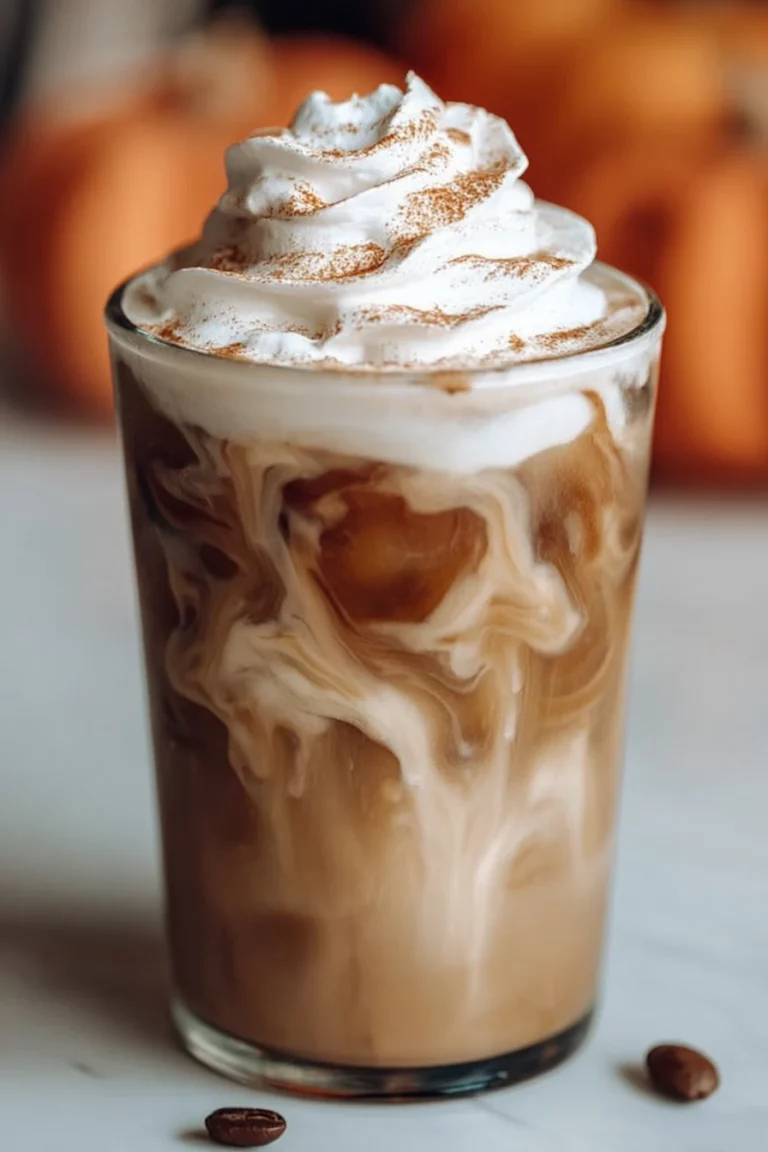 Starbucks, Copycat, Iced, Pumpkin Spice Latte, Fall, Delicious, Refreshing