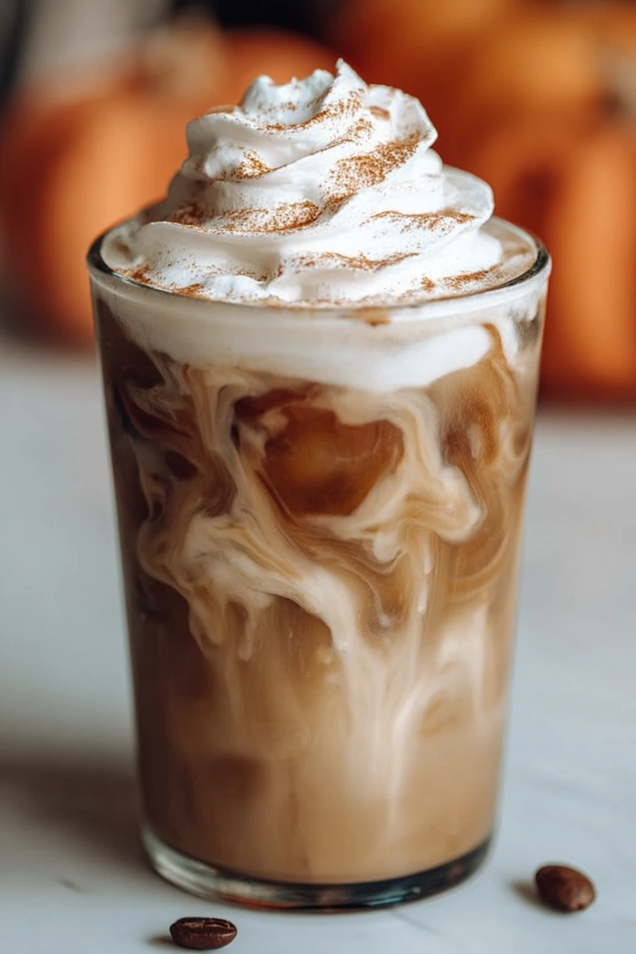 Starbucks, Copycat, Iced, Pumpkin Spice Latte, Fall, Delicious, Refreshing
