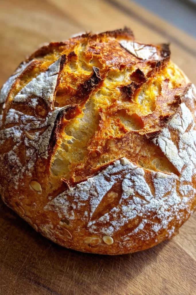 sweet pumpkin sourdough, autumn flavor, moist texture, homemade, delicious scent