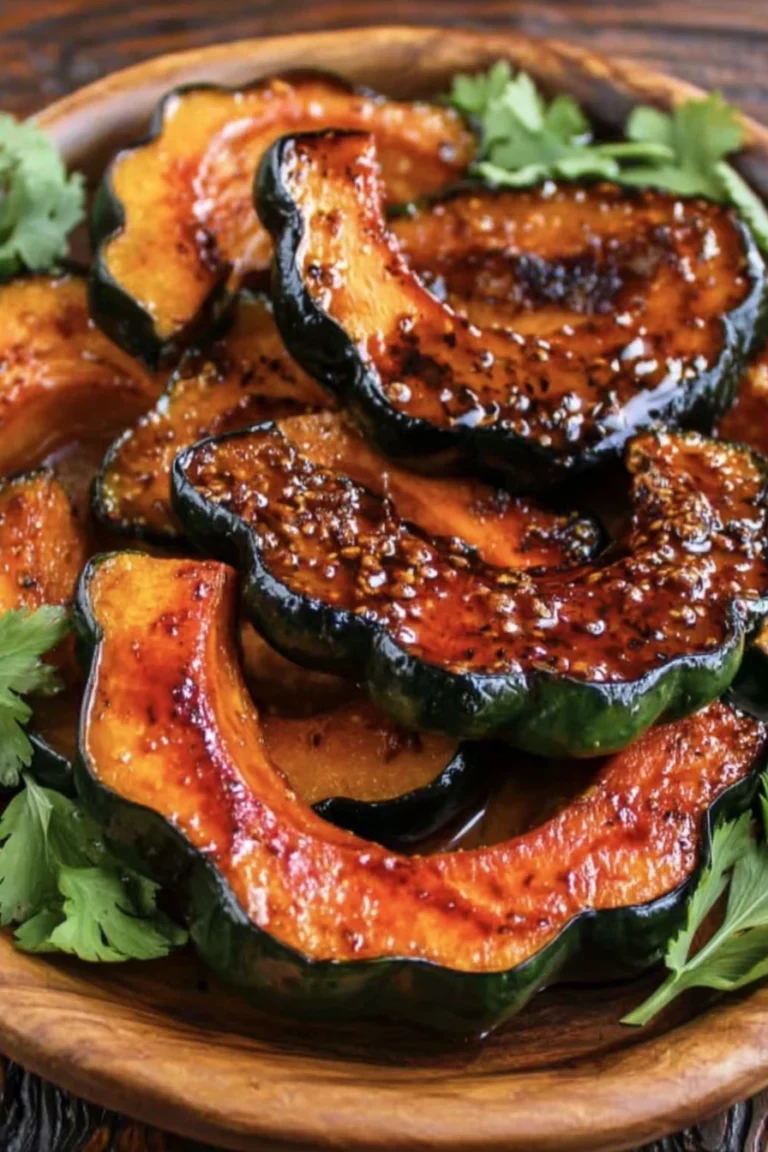 Sweet and Spicy Acorn Squash, roasted, caramelized, flavorful, autumn, savory, delicious