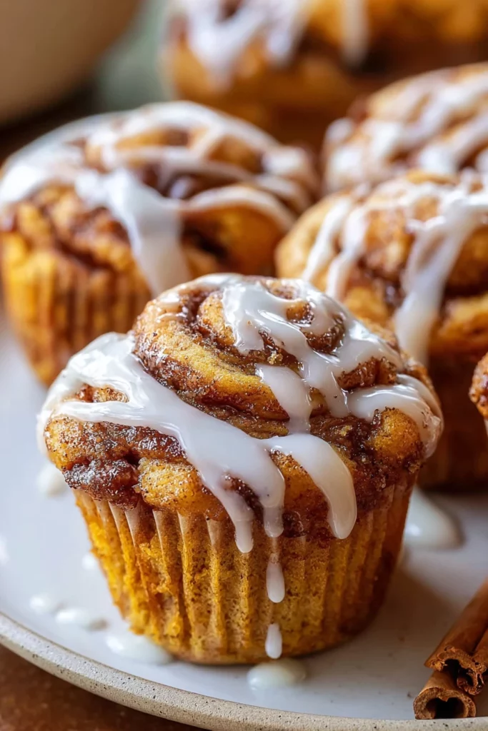pumpkin cinnamon roll muffins, best ever, delicious, moist, fall-inspired flavors