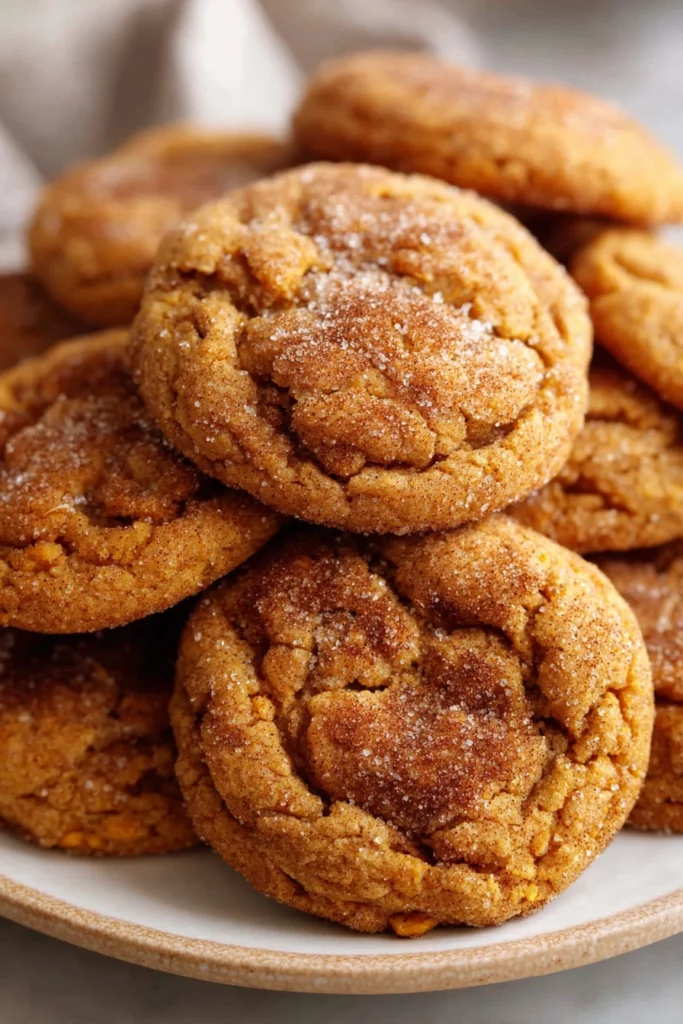 soft, chewy, pumpkin cookies, recipe, delicious, fall, homemade, baked, treat