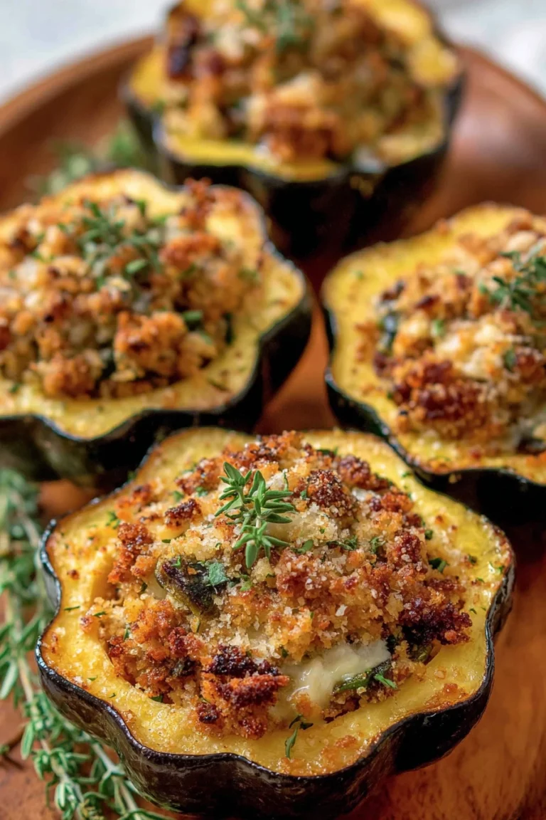 stuffed acorn squash, savory, roasted, flavorful, autumn, delicious, healthy, hearty vegan