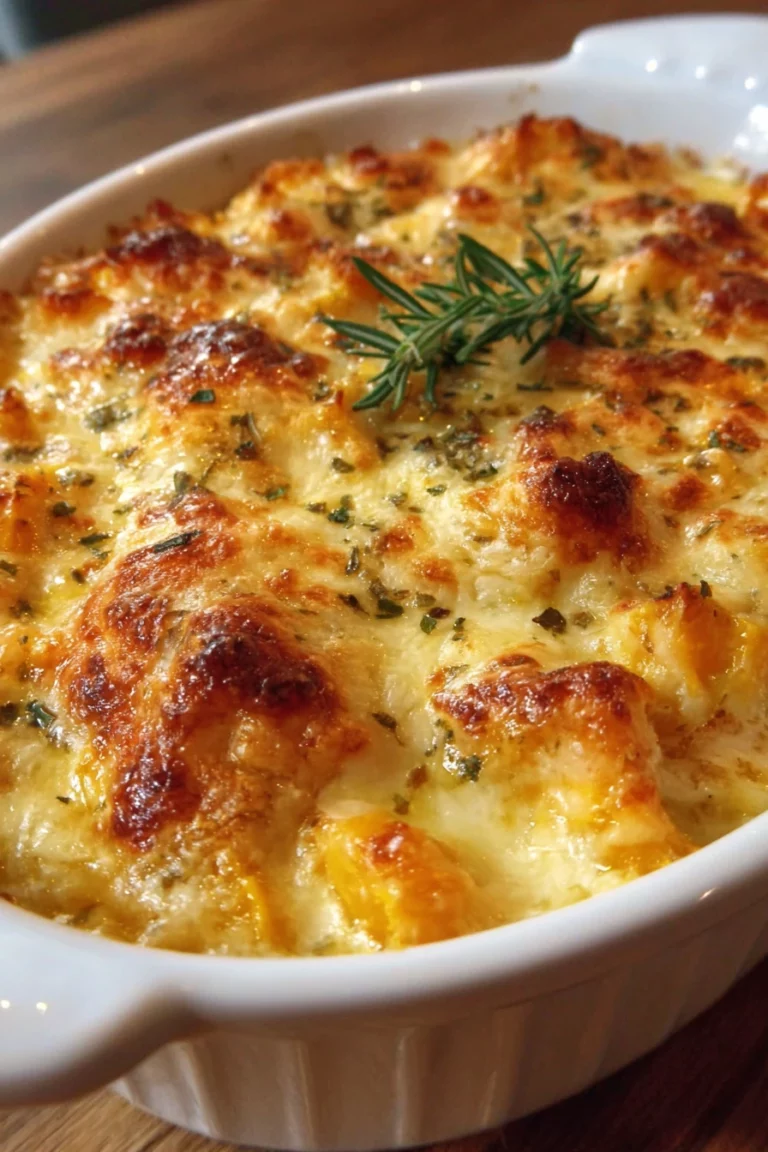 Butternut squash casserole, creamy, savory, comforting, fall flavors