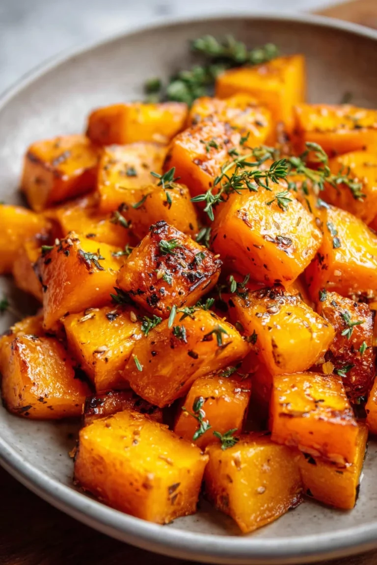 roasted butternut squash, savory, caramelized, fall flavors, golden brown, delicious, healthy, seasonal