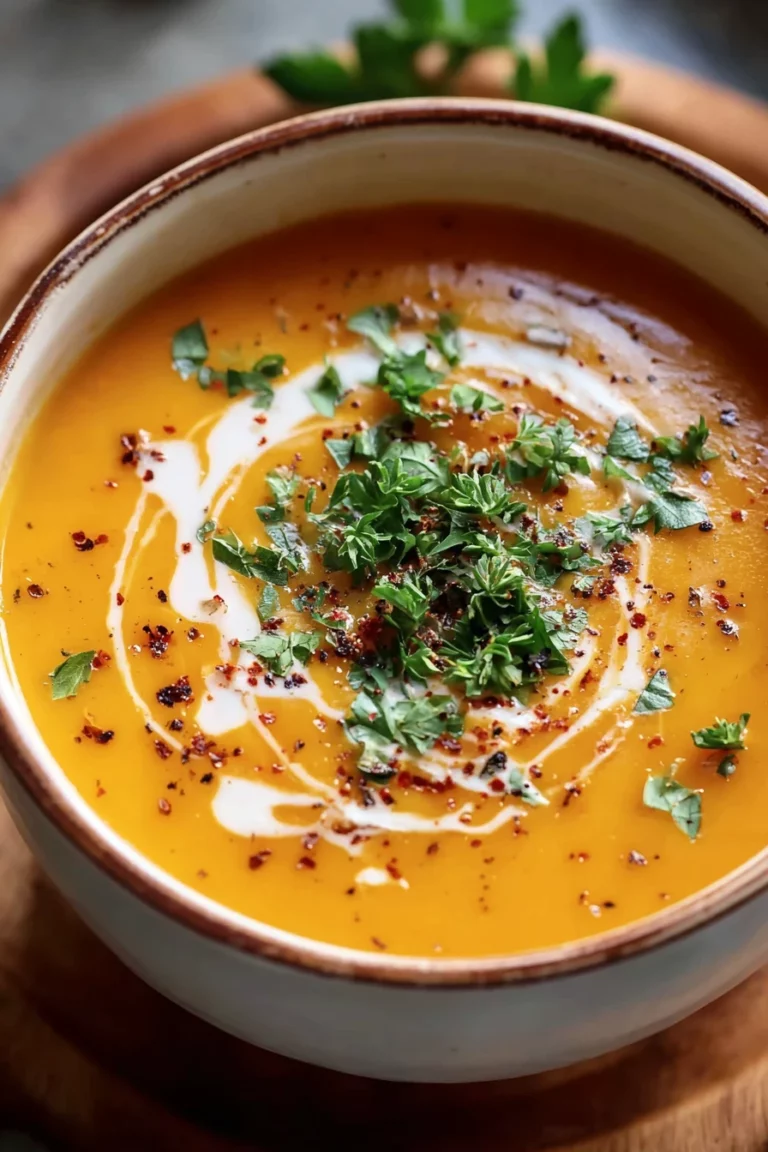 spicy, butternut squash, sweet potato, soup, flavorful, comforting, fall-inspired